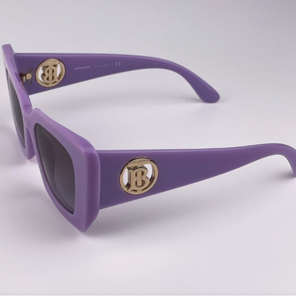 BRAND NEW BURBERRY Daisy BE4344 394111 Lilac Women Sunglasses - Picture 3 of 11